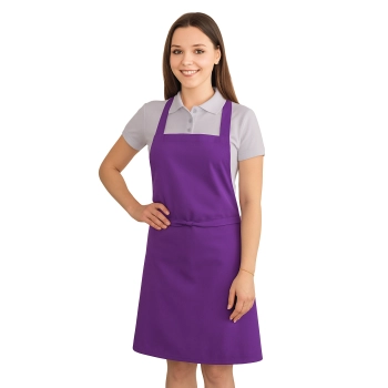 Fartuszek z karczkiem szer.62/dł70 fioletowy – odzież robocza Modern Company